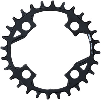 Full Speed Ahead Gamma Pro Mega Tooth Chainring - 28t, 82 BCD, Aluminum, 1 x 11, Black EA Chainrings