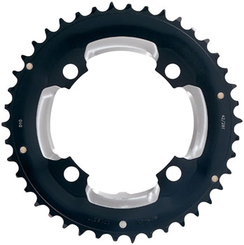 Full Speed Ahead MTB Pro Double Chainring - 36t, 104 BCD, 4-Bolt, Aluminum, D10, Black EA Chainrings