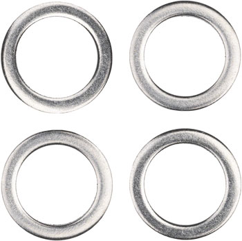 Promax Pedal Washers - Silver, Bag of 4 BAG Pedal Washer