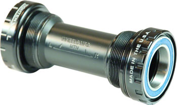 Wheels Manufacturing BSA Bottom Bracket - Shimano MTB, Angular Contact Bearings, Black Cups EA Bottom Brackets