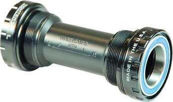 Wheels Manufacturing BSA Bottom Bracket - SRAM MTB, Angular Contact Bearings, Black Cups EA Bottom Brackets