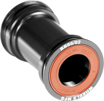 Wheels Manufacturing BB86/92 Shimano Bottom Bracket with ABEC-3 Bearings Black Cups EA Bottom Brackets
