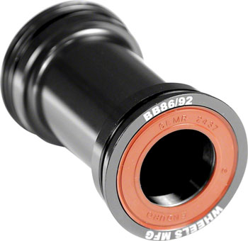 Wheels Manufacturing BB86/92 SRAM Bottom Bracket with ABEC-3 Bearings Black Cups EA Bottom Brackets