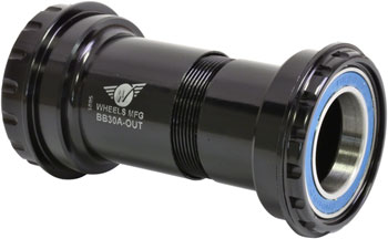 Wheels Manufacturing BB30A Frame to Hollowtech II Spindle Outboard Thread Together Bottom Bracket, Black EA Bottom Brackets