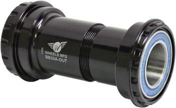 Wheels Manufacturing BB30A Frame to GXP Spindle Outboard Thread Together Bottom Bracket, Black EA Bottom Brackets