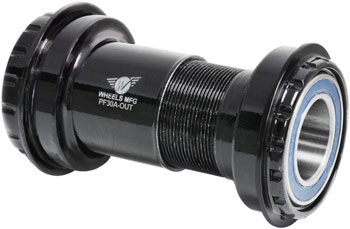 Wheels Manufacturing PF30A Frame to Hollowtech II Spindle Outboard Thread Together Bottom Bracket, Black EA Bottom Brackets