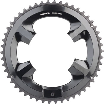Shimano FC-RS510 Chainring - 50t, Asymmetric 110mm BCD, Black, MS Black EA Chainrings