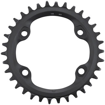 Shimano FC-MT610 Chainring - 34t, 12-Speed, Asymmetric 96 BCD, Black EA Chainrings