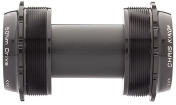 Chris King ThreadFit T47 24x Bottom Bracket with Fit Kit 6 - T47, For SRAM/Truvativ GXP, Black EA Bottom Brackets