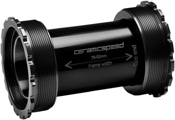 CeramicSpeed T47/86 Bottom Bracket - 30mm, Black EA Bottom Brackets