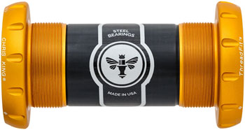 Chris King ThreadFit 30 Bottom Bracket - English, 50th Anniversary Matte Gold EA Bottom Brackets