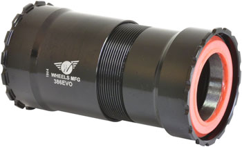 Wheels Manufacturing 386EVO Thread-Together Bottom Bracket - DUB Spindle, ABEC-3 Bearing, Black EA Bottom Brackets