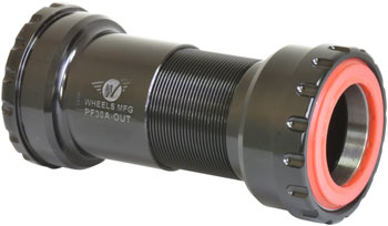 Wheels Manufacturing PF30A Thread-Together Bottom Bracket - DUB Spindle, ABEC-3 Bearing, Black EA Bottom Brackets