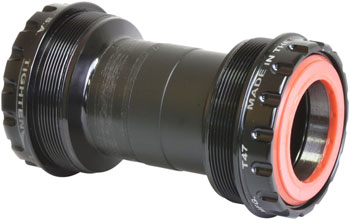 Wheels Manufacturing T47 Outboard Bottom Bracket - DUB Spindle, ABEC-3 Bearing, Black EA Bottom Brackets