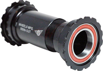 Wheels Manufacturing Thread Together BB86/92 SRAM Bottom Bracket with Angular Contact Bearings Black Threaded Cups EA Bottom Brackets