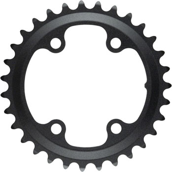 microSHIFT Sword Chainring - 31t, 80 Asym BCD, Inner ring for 2 x 9/10-Speed, Black EA Chainrings