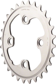 Shimano XT M785 28t 64mm 10-Speed AJ-type Inner Chainring Silver EA Chainrings