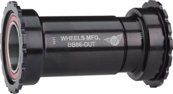 Wheels Manufacturing BB86/92 SRAM Bottom Bracket with ABEC-3 Bearings Black Cups - Threaded EA Bottom Brackets