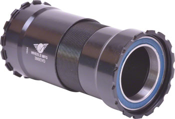 Wheels Manufacturing 386 EVO Bottom Bracket with ABEC-3 Bearings, Black Cups EA Bottom Brackets