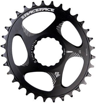 RaceFace Narrow Wide Oval Chainring: Direct Mount CINCH, 34t, Black EA Direct Mount Chainrings