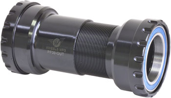 Wheels Manufacturing PressFit 30 Outboard Bottom Bracket: 29mm Bearing ID for SRAM DUB, ABEC-3 Bearings, Black Cups EA Bottom Brackets