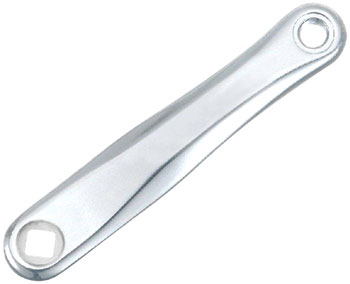 SAMOX SAC08 Left Crank Arm - 170mm, JIS Diamond Taper Spindle Interface, Forged Aluminum, Spindle Bolt Sold Separate, Silver EA Left Crank Arm