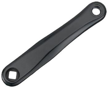 SAMOX SAC08 Left Crank Arm - 170mm, JIS Diamond Taper Spindle Interface, Forged Aluminum, Spindle Bolt Sold Separate, Black EA Left Crank Arm