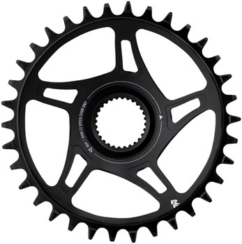 RaceFace Bosch G4 Direct Mount Hyperglide+ eMTB Chainring (52mm Chainline) - 34t, Steel, Requires Shimano 12-speed HG+ Chain, Black EA Ebike Chainrings and Sprockets