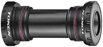 Token TK878 Threaded Bottom Bracket - English, Shimano HollowTech II, Black EA Bottom Brackets