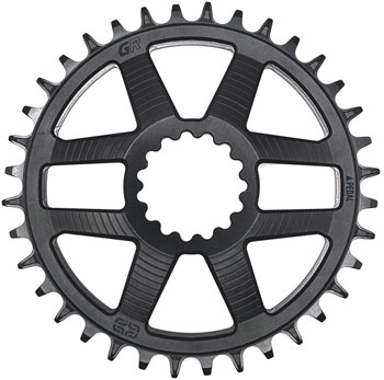 e*thirteen Helix Race GR Direct Mount Chainring - 36t, For use with Helix Race GR Crank, Silver EA Direct Mount Chainrings