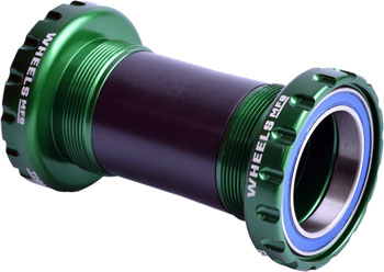 Wheels Manufacturing BSA Bottom Bracket - DUB Spindle, ABEC 3, Green EA Bottom Brackets