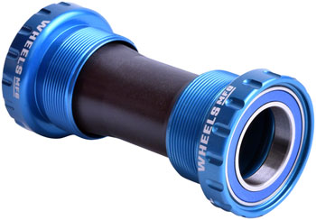 Wheels Manufacturing BSA Bottom Bracket - Shimano Hollowtech II Spindle, ABEC 3, Teal EA Bottom Brackets