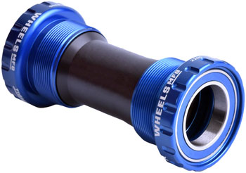 Wheels Manufacturing BSA Bottom Bracket - Shimano Hollowtech II Spindle, ABEC 3, Blue EA Bottom Brackets