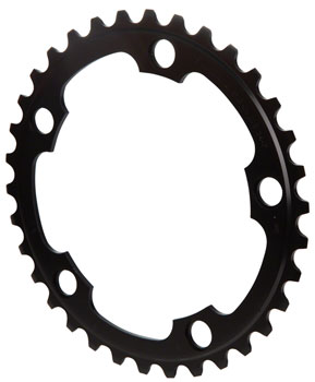 Shimano R565 Chainring - 34t, 110 BCD, 5-Bolt, 10-Speed, Black EA Chainrings