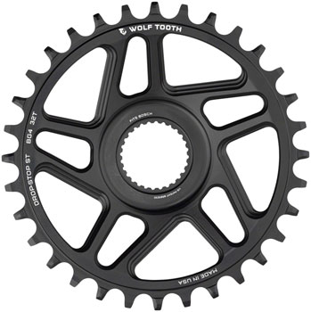 Wolf Tooth Bosch Gen 4 Direct Mount Chainring - Drop-Stop ST, 32T, Black EA Ebike Chainrings and Sprockets