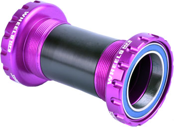 Wheels Manufacturing BSA 30 Bottom Bracket - English (BSA) Frame Interface, ABEC-3 Bearings, For 30mm Spindle, Purple EA Bottom Brackets