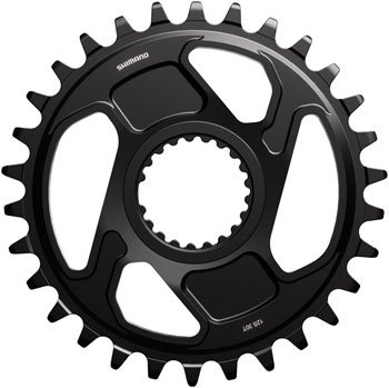 Shimano Deore XT SM-CRM86 1x Direct Mount Chainring - 30t, Shimano Direct Mount, For 12-Speed HG+ Chain, Fits FC-M8200 Crank, Black EA Direct Mount Chainrings