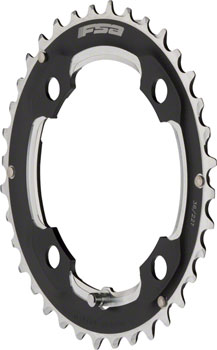 Full Speed Ahead MTB Pro Double Chainring - 36t, 104 BCD, 4-Bolt, Aluminum, M11, Black EA Chainrings