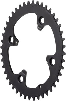 Campagnolo EKAR 1x 13-Speed Chainring and Bolt Set - 44t, 123mm Campagnolo Asymmetric, 4-Bolt, Black EA Chainrings