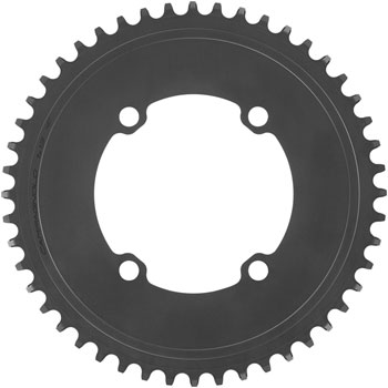 Campagnolo Super Record 13 Aero Chainring for Power Meter Crank - 48t, 4-Bolt, 104 BCD, Aluminum, Black EA Chainrings