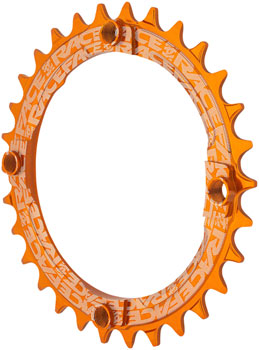 RaceFace 1x Narrow Wide Chainring - 30t, 104 BCD, 10-12-Speed, 7075 Aluminum, Orange EA Chainrings
