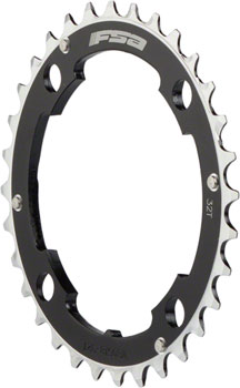 Full Speed Ahead MTB Pro Double Chainring - 38t, 104 BCD, 4-Bolt, Aluminum, D10, Black EA Chainrings