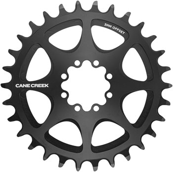 Cane Creek Direct Mount Chainring - 32t, 8-Bolt Direct Mount, 3mm Offset, Black EA Direct Mount Chainrings