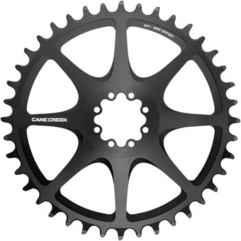 Cane Creek Direct Mount Chainring - 40t, 8-Bolt Direct Mount, 3mm Offset, Black EA Direct Mount Chainrings