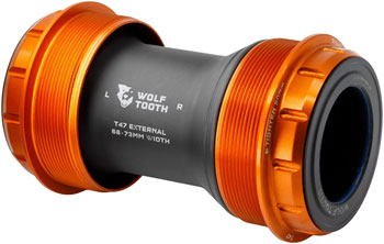 Wolf Tooth T47 External Bottom Bracket - T47 External, 68/73mm, For SRAM DUB Spindle, Orange EA Bottom Brackets