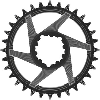 e*thirteen Helix R Chainring - 32t, 11/12-Speed, 3mm Offset, SRAM 3-Bolt DM, Black EA Direct Mount Chainrings
