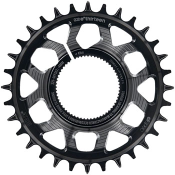 e*thirteen Helix Race e*spec Chainring - Kenevo/Levo SL 1.1, -4mm offset, 32T, 11/12 Speed, Black EA Ebike Chainrings and Sprockets