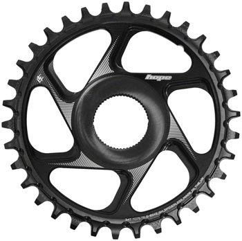 Hope Spiderless Chainring - 34T, R22, Ebike, Shimano, Black EA