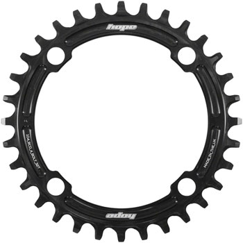 Hope Retainer Chainring - 32t, 104 BCD, R22, Black EA Chainrings