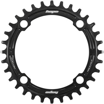 Hope Retainer Chainring - 36t, 104 BCD, R22, Black EA Chainrings